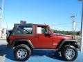 2010 Red Rock Crystal Pearl Jeep Wrangler Sport 4x4  photo #6