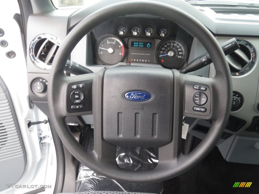 2013 Ford F250 Super Duty XLT Crew Cab 4x4 Steel Steering Wheel Photo #74402274