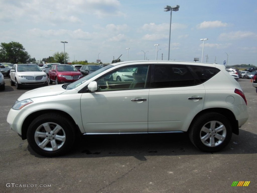 2007 Murano SL - Glacier Pearl White / Cafe Latte photo #5