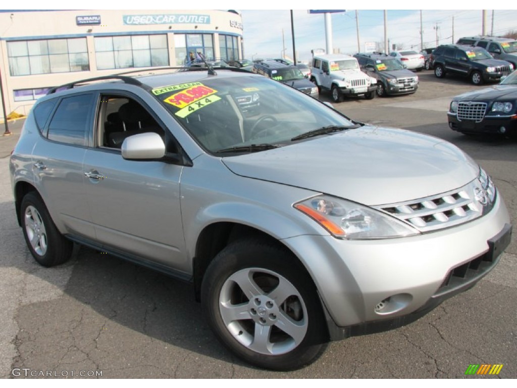 2005 Murano S AWD - Sheer Silver Metallic / Charcoal photo #3