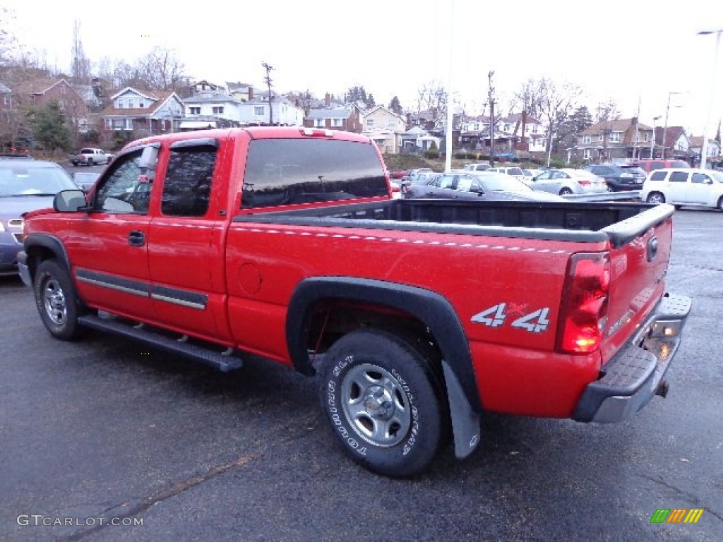2003 Silverado 1500 LS Extended Cab 4x4 - Victory Red / Dark Charcoal photo #10