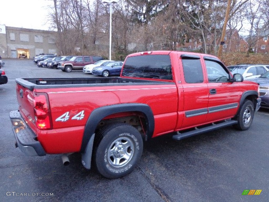 2003 Silverado 1500 LS Extended Cab 4x4 - Victory Red / Dark Charcoal photo #12