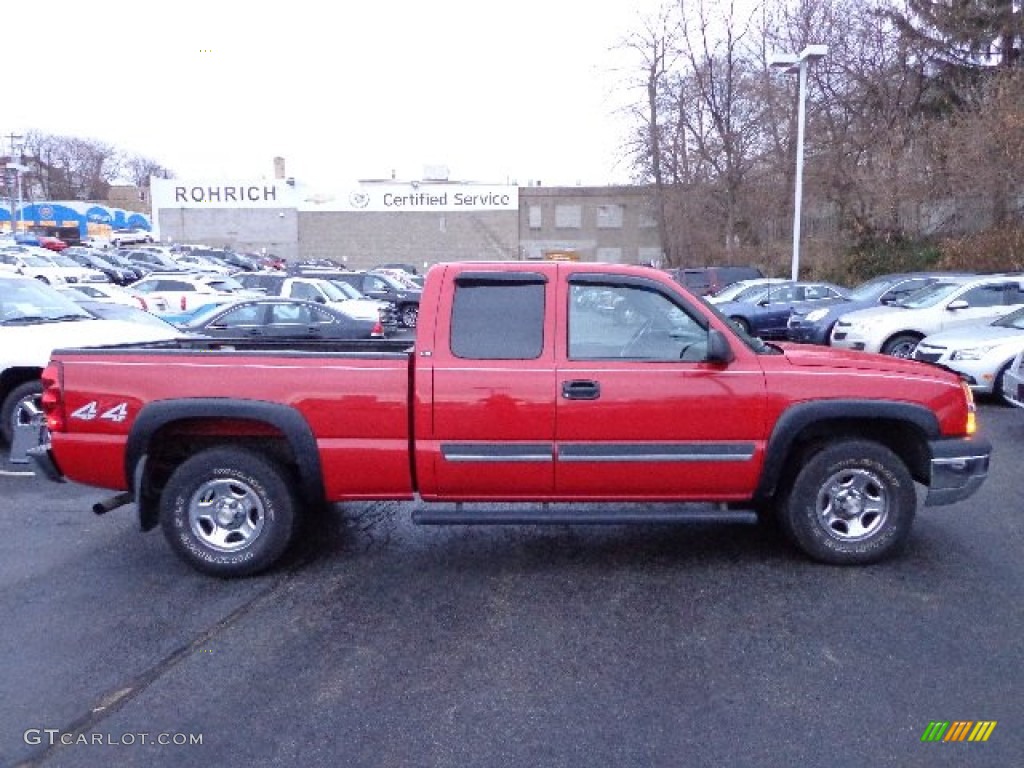 2003 Silverado 1500 LS Extended Cab 4x4 - Victory Red / Dark Charcoal photo #13