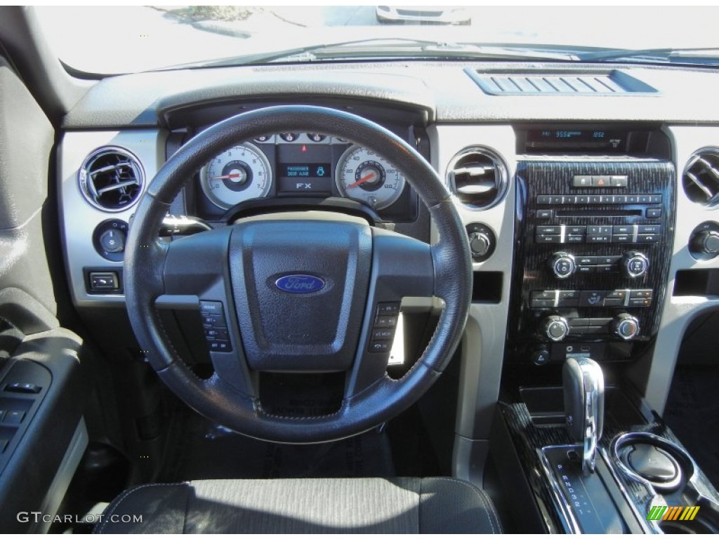 2010 F150 FX4 SuperCab 4x4 - Ingot Silver Metallic / Black photo #22