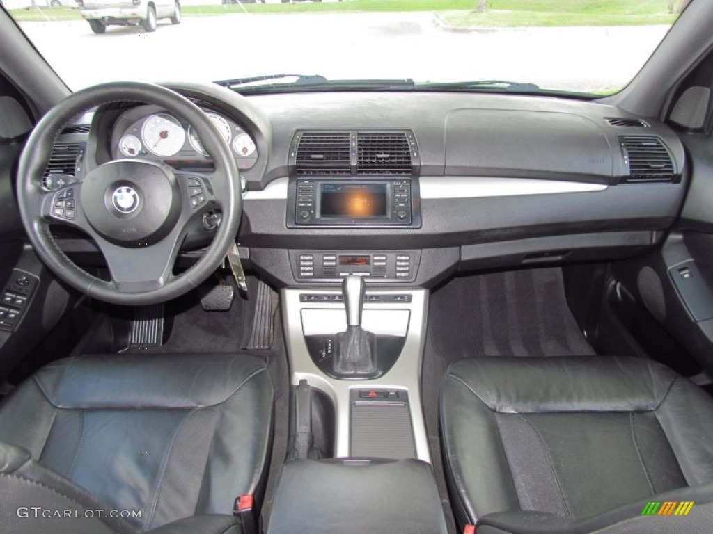 2005 BMW X5 4.8is Black Dashboard Photo #74404345