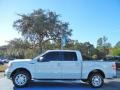 2010 White Platinum Metallic Tri Coat Ford F150 Lariat SuperCrew  photo #2