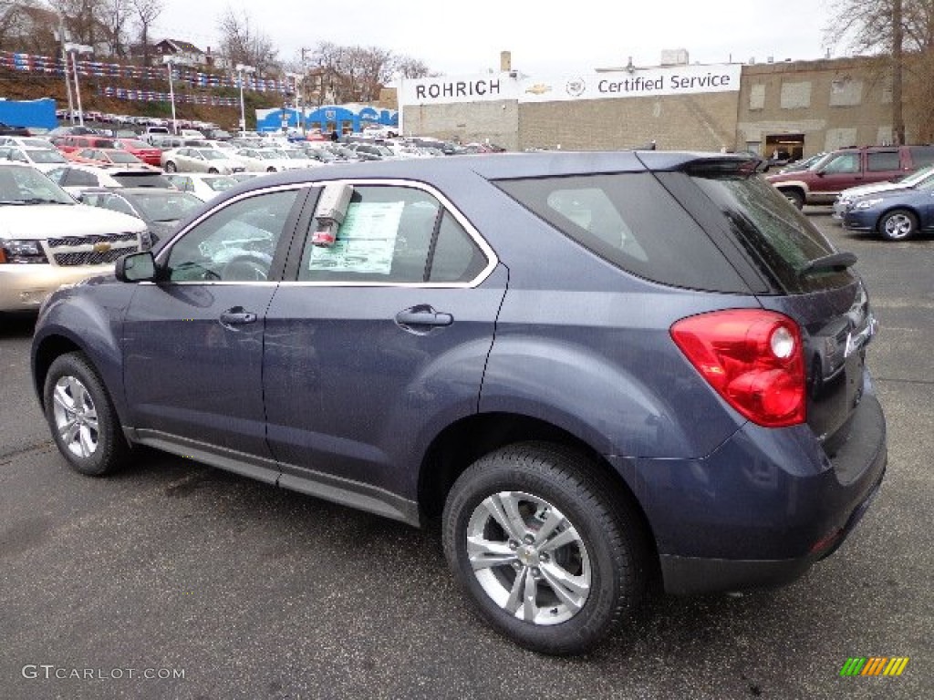 2013 Equinox LS AWD - Atlantis Blue Metallic / Jet Black photo #2