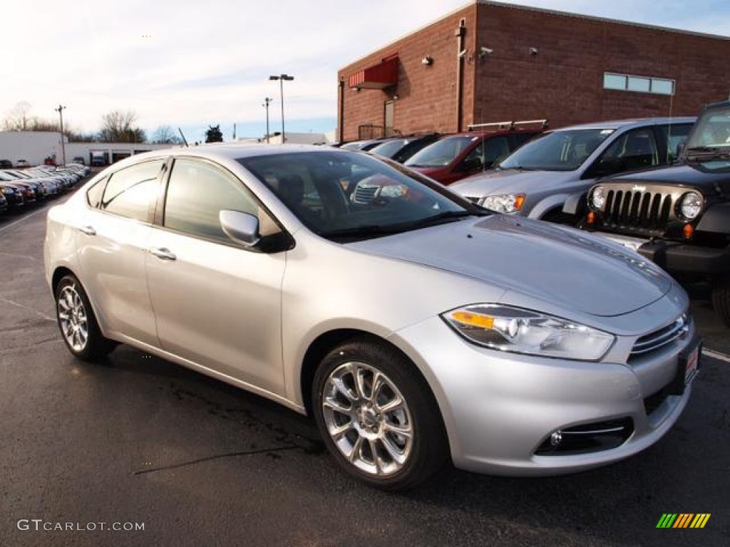 2013 Dart Limited - Bright Silver Metallic / Black photo #2