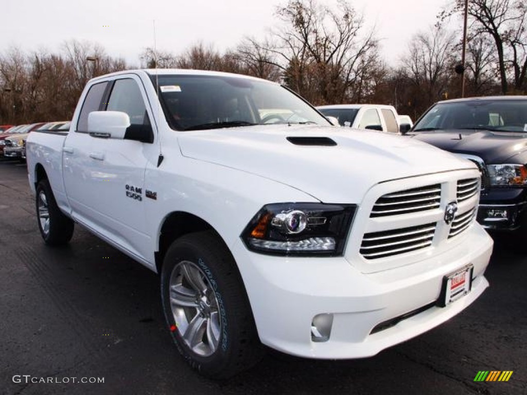 Bright White 2013 Ram 1500 Sport Quad Cab 4x4 Exterior Photo #74406853