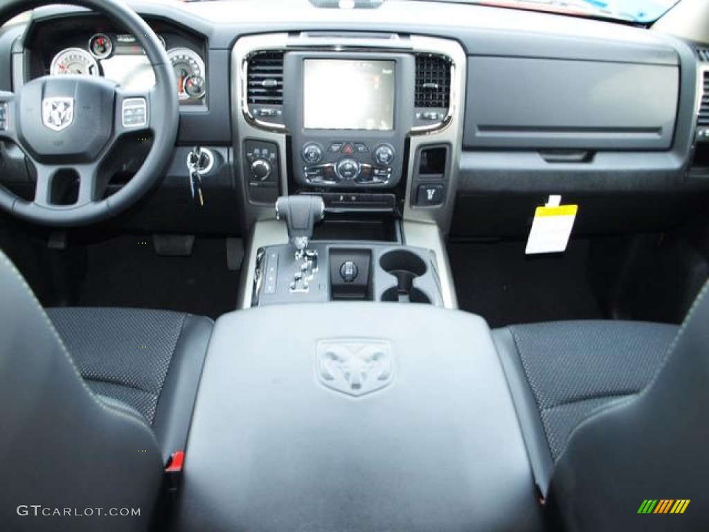 2013 Ram 1500 Sport Quad Cab 4x4 Black Dashboard Photo #74407069