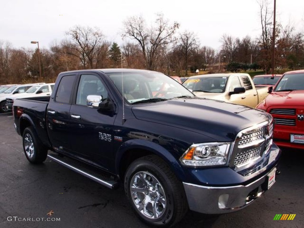 True Blue Pearl 2013 Ram 1500 Laramie Quad Cab 4x4 Exterior Photo #74408270
