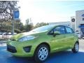 2013 Lime Squeeze Ford Fiesta SE Hatchback  photo #1