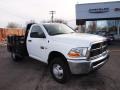 Bright White - Ram 3500 HD ST Regular Cab Dually Stake Truck Photo No. 2