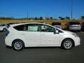 2013 Blizzard White Pearl Toyota Prius v Three Hybrid  photo #2