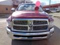 2012 Deep Cherry Red Crystal Pearl Dodge Ram 3500 HD Laramie Crew Cab 4x4 Dually  photo #8