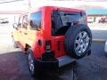 2013 Rock Lobster Red Jeep Wrangler Unlimited Sahara 4x4  photo #2