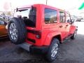 2013 Rock Lobster Red Jeep Wrangler Unlimited Sahara 4x4  photo #4