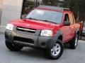 2001 Aztec Red Nissan Frontier XE V6 Crew Cab  photo #1