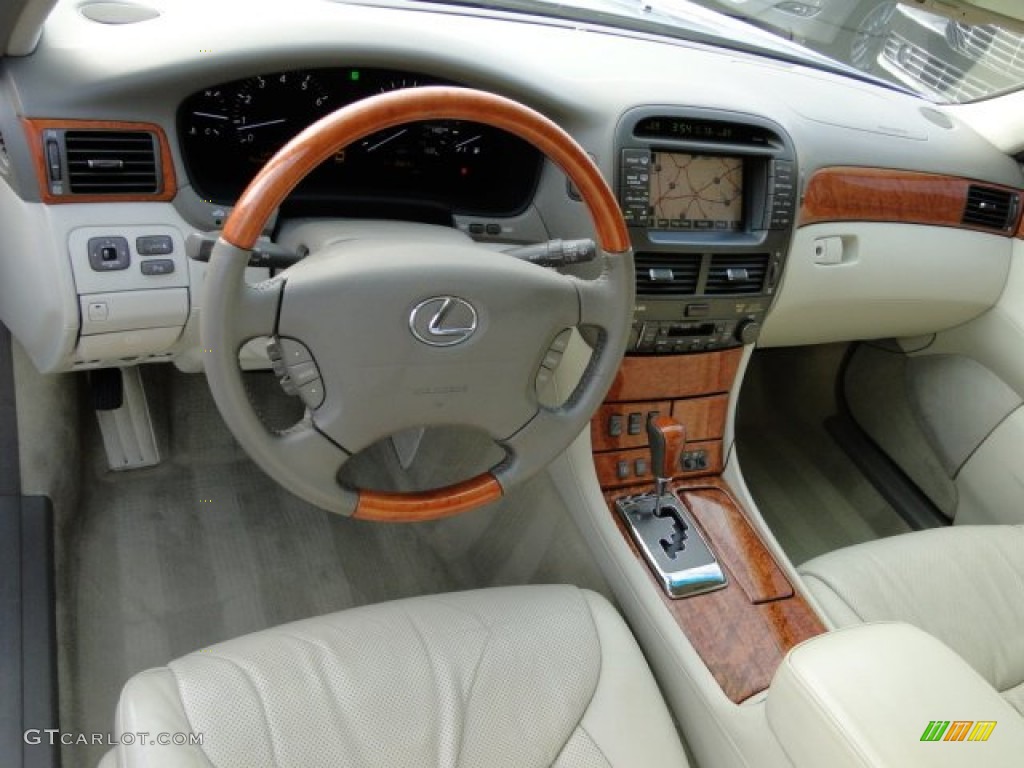 2004 Lexus LS 430 Cashmere Dashboard Photo #74413561