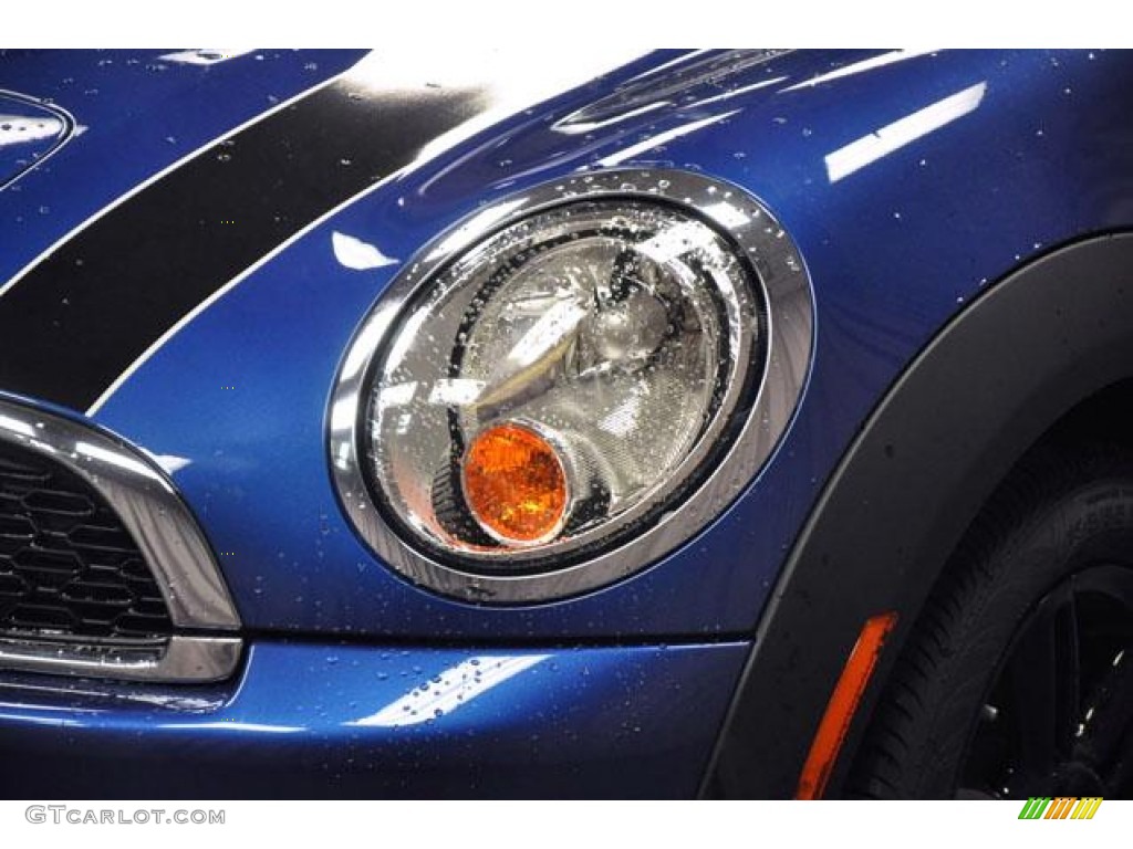 2013 Cooper S Hardtop - Lightning Blue Metallic / Carbon Black photo #2