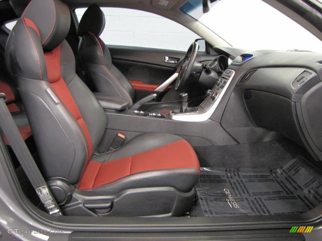 Black Red Interior 2010 Hyundai Genesis Coupe 2 0t Track