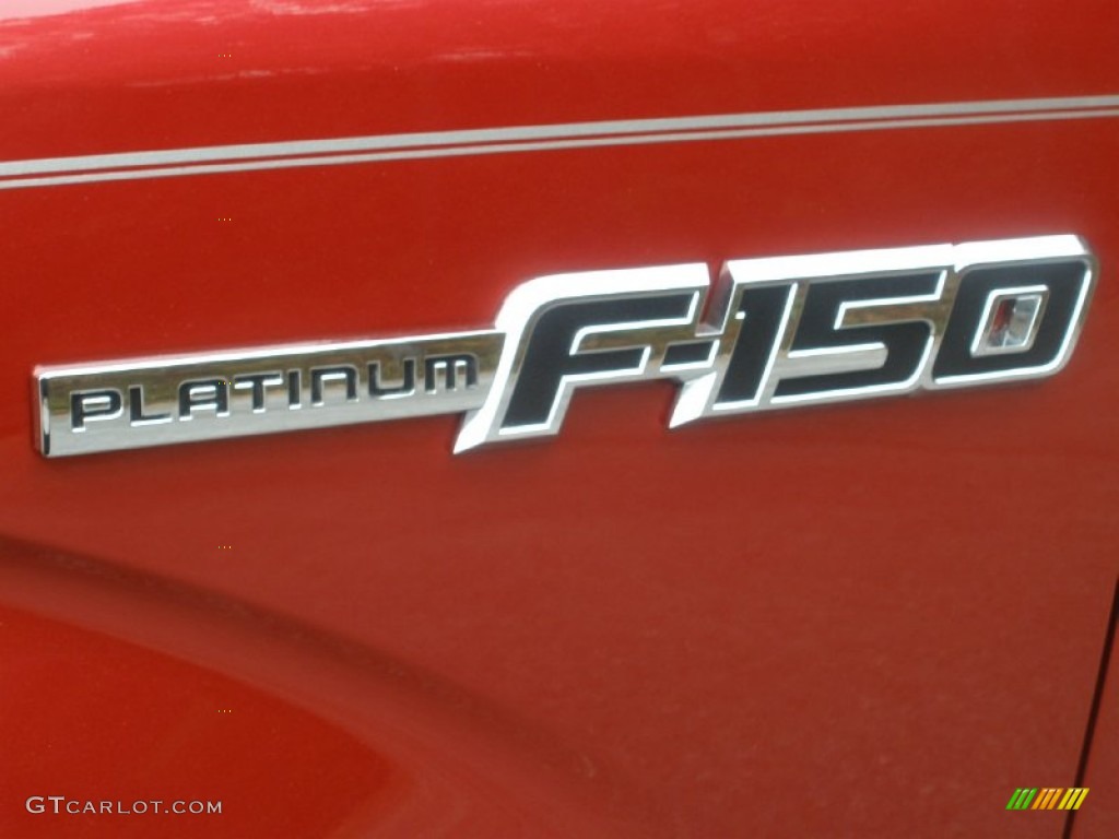 2011 F150 Platinum SuperCrew 4x4 - Red Candy Metallic / Sienna Brown/Black photo #18