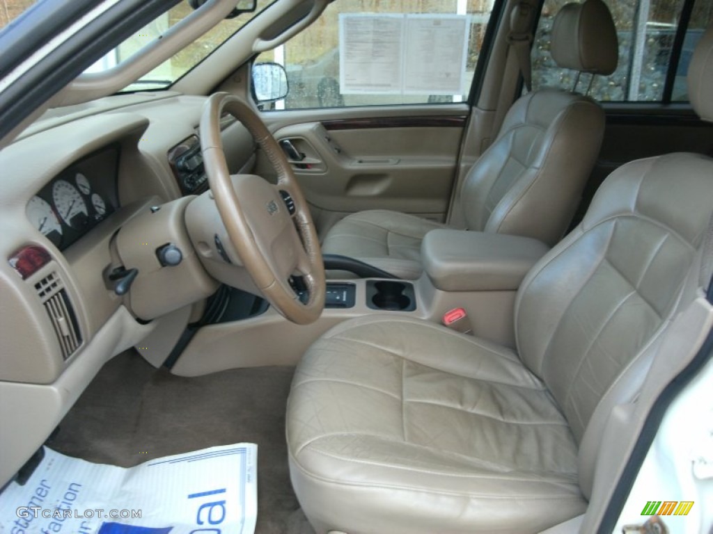 2004 Grand Cherokee Limited 4x4 - Stone White / Taupe photo #5