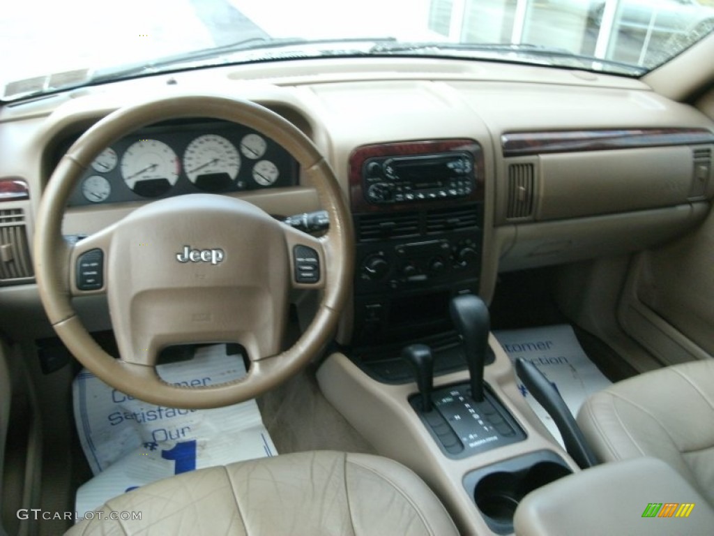 2004 Grand Cherokee Limited 4x4 - Stone White / Taupe photo #9