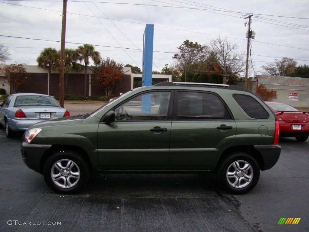 2007 Sportage LX V6 - Natural Olive / Beige photo #6