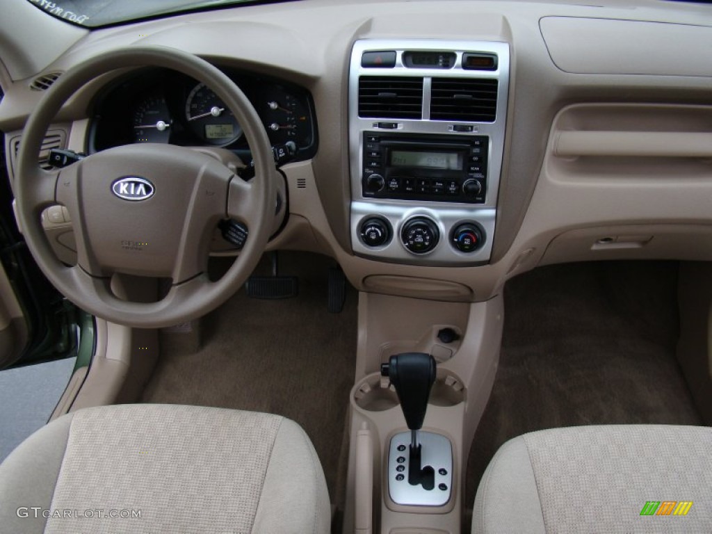 2007 Sportage LX V6 - Natural Olive / Beige photo #16