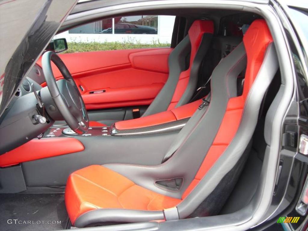 Nero Perseus/Rosso Interior 2008 Lamborghini Murcielago LP640 Coupe Photo #7441710