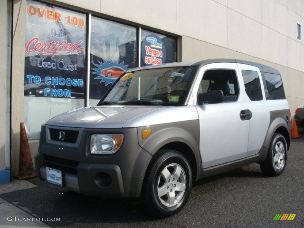 2004 Element EX AWD - Satin Silver Metallic / Gray photo #1