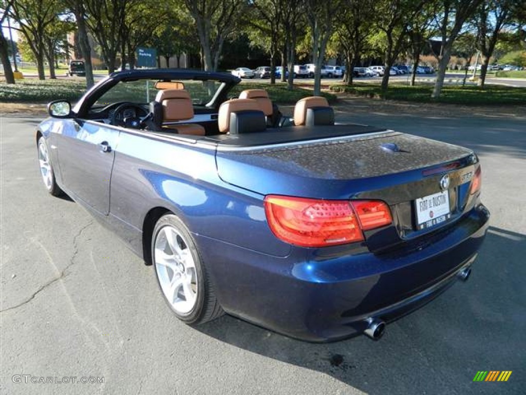 2011 3 Series 335i Convertible - Deep Sea Blue Metallic / Saddle Brown Dakota Leather photo #7