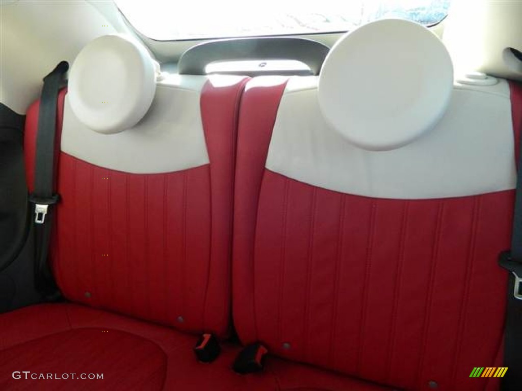 Rosso/Avorio (Red/Ivory) Interior 2013 Fiat 500 c cabrio Lounge Photo #74419933