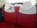 2013 Fiat 500 Rosso/Avorio (Red/Ivory) Interior Rear Seat Photo
