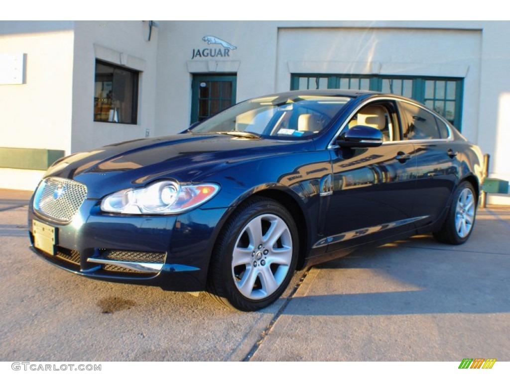 Indigo Blue Metallic Jaguar XF