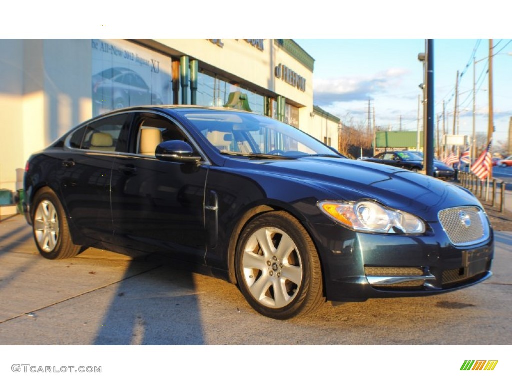 2010 XF Sport Sedan - Indigo Blue Metallic / Barley photo #7