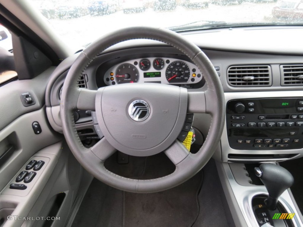 2005 Mercury Sable LS Sedan Medium Graphite Steering Wheel Photo #74420200