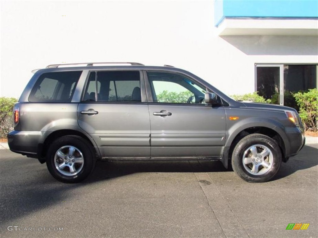 2007 Pilot EX-L - Nimbus Gray Metallic / Gray photo #2