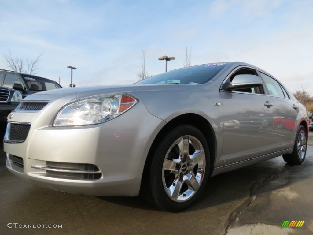2008 Malibu LT Sedan - Silverstone Metallic / Ebony photo #1