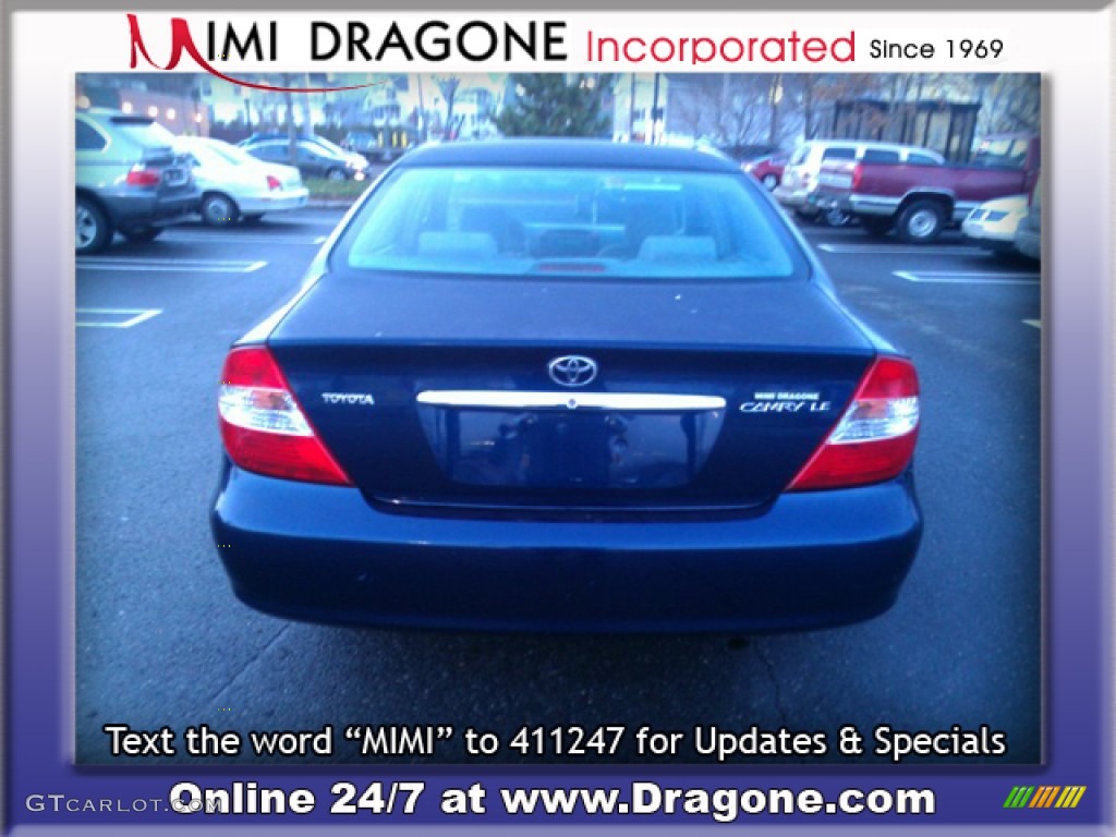 2004 Camry LE - Catalina Blue Metallic / Stone photo #6