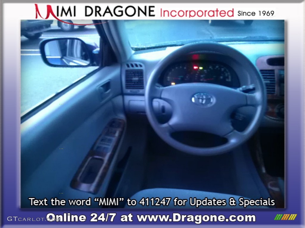 2004 Camry LE - Catalina Blue Metallic / Stone photo #11