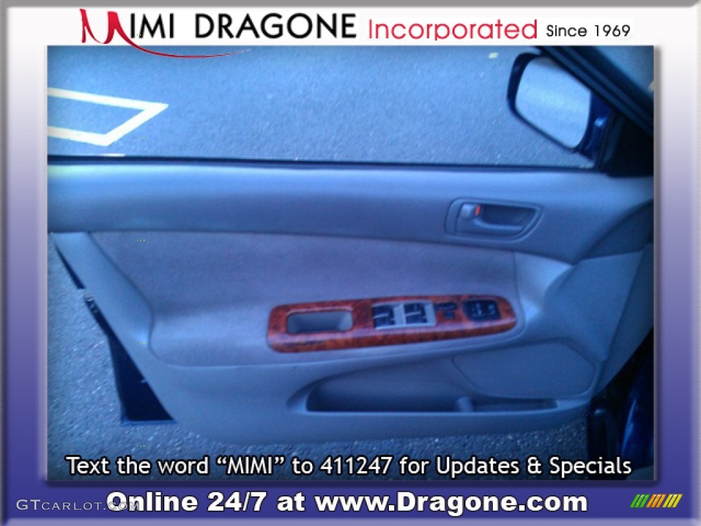 2004 Camry LE - Catalina Blue Metallic / Stone photo #14