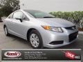 2012 Alabaster Silver Metallic Honda Civic LX Coupe  photo #1