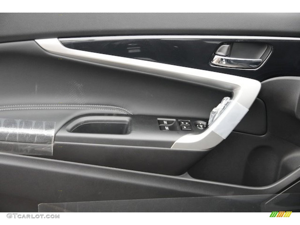 2013 Honda Accord EX Coupe Black Door Panel Photo #74426047
