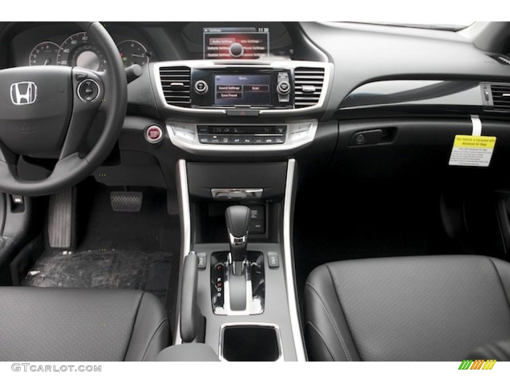 2013 Honda Accord EX-L Coupe Black Dashboard Photo #74426272
