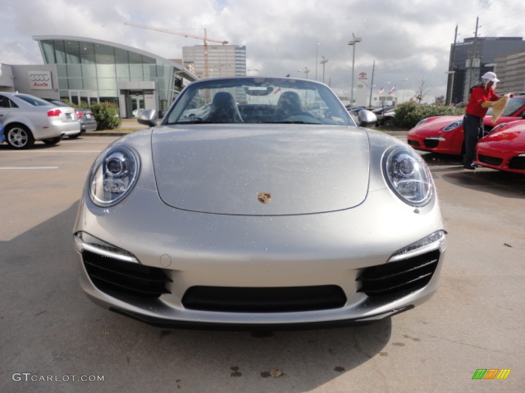 Platinum Silver Metallic 2013 Porsche 911 Carrera S Cabriolet Exterior Photo #74426889