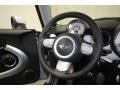 2010 Mini Cooper Punch Carbon Black Leather Interior Steering Wheel Photo