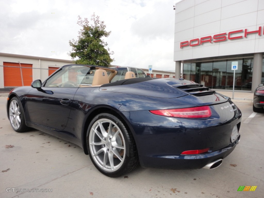 Dark Blue Metallic 2013 Porsche 911 Carrera Cabriolet Exterior Photo #74427034