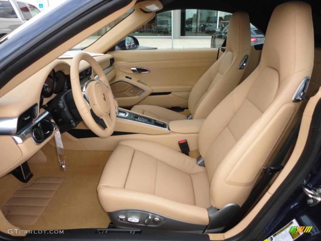 Luxor Beige Interior 2013 Porsche 911 Carrera Cabriolet Photo #74427073